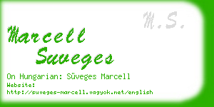 marcell suveges business card